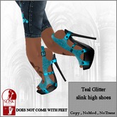 .::DS::.  Teal Glitter