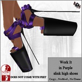.::DS::.  Work It Purple slink high shoes