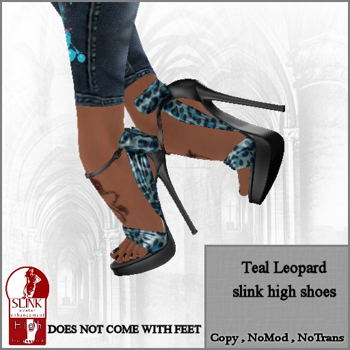 .::DS::.  Teal Leopard Bows