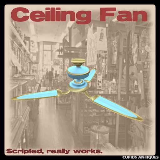 Deluxe Fan  Baby Blue