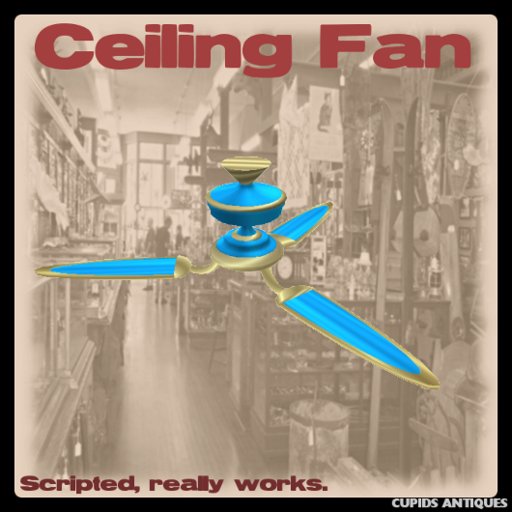 Deluxe Fan  Bright Blue