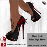 .::DS::.  Glam Goth Slink High Shoes