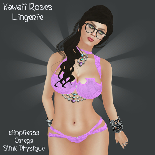 HANAU - Kawaii Roses Lingerie Fuchsia -boxed-