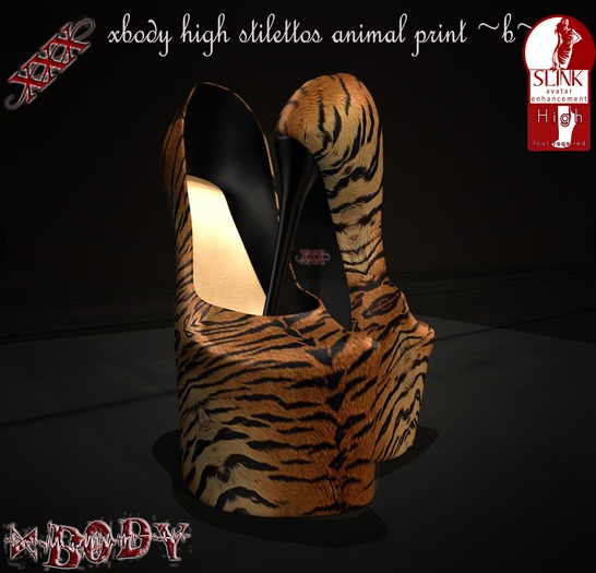 xbody high animal print ~b~ stilettos [Slink High]