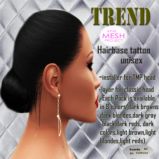 :Kandy Tattoos::Trend::hairbase Light Reds-TMP (unisex)