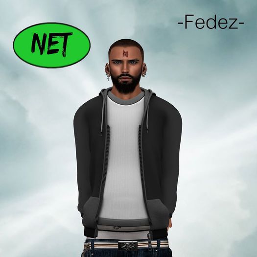 ::Net::Maximilian Hoodie Mesh Man Grey