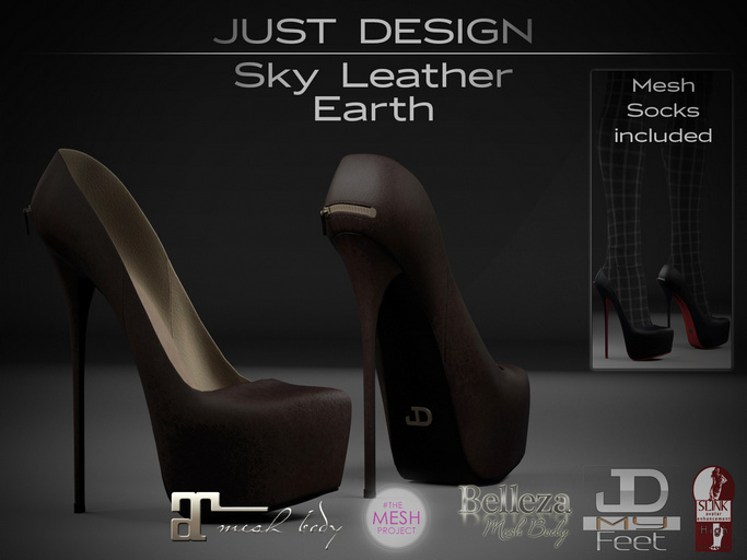 JD - Sky Leather - Earth - for Belleza/Maitreya/TMP/SLink