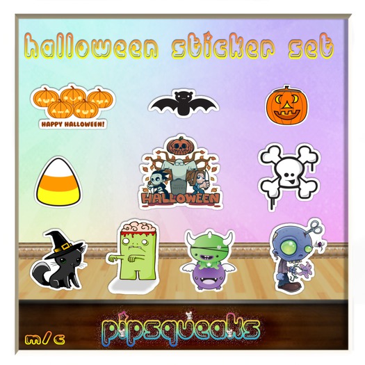 {PiP} Halloween Stickers Entire Set