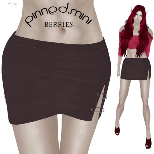::TY::pinned mini skirt berries