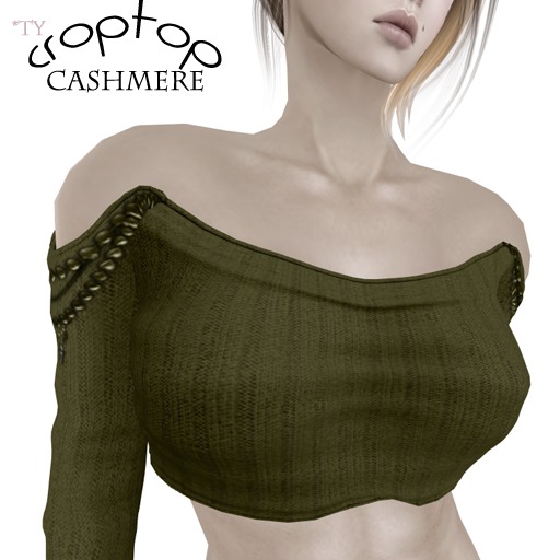 ::TY::Croptop cashmere olive