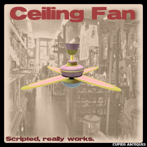 Ceiling Fan Pink Gold