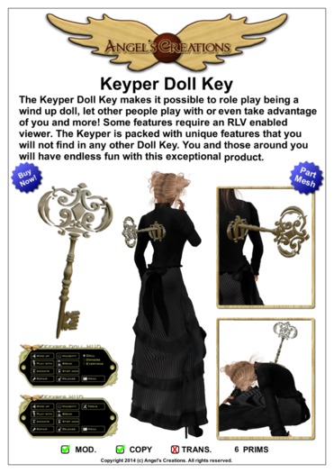 Angel's Creations: Keyper Doll Key