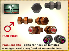 Bliensen + MaiTai - Frankenbolts - Frankenstein bolts jewelry for MEN