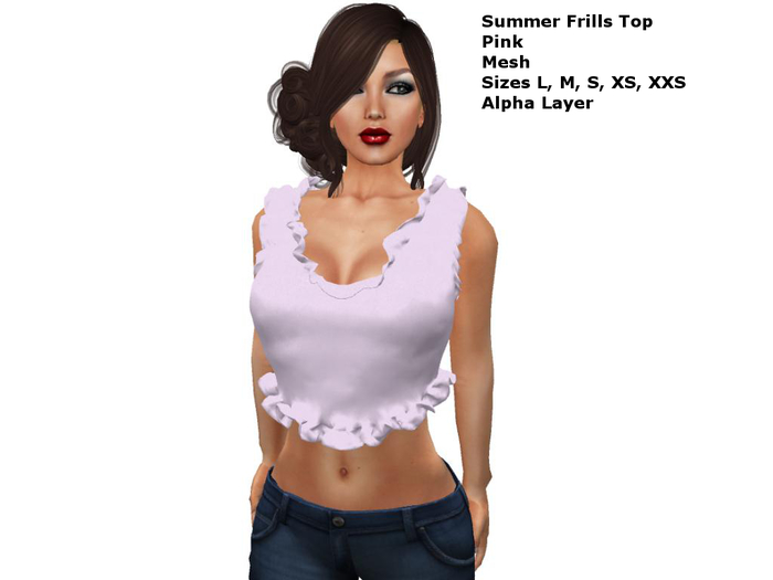 Summer Frills Top Pink