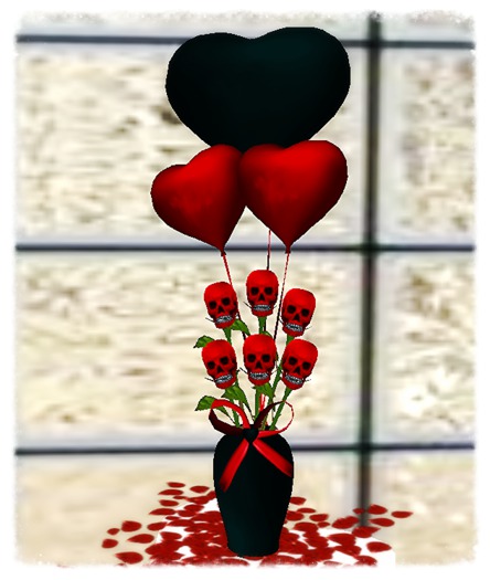 Red Skull Rose Bouquet