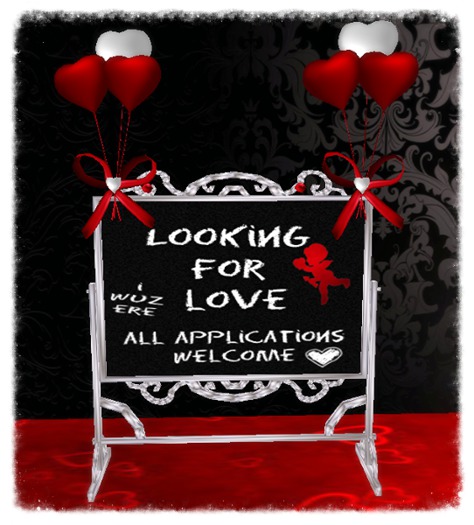Looking For Love Chalkboard