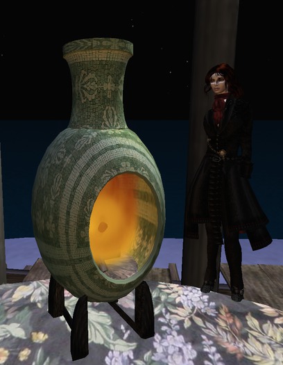 Chiminea outdoor fireplace