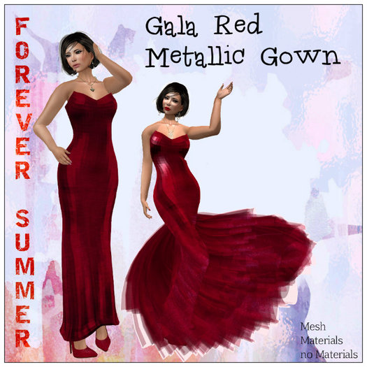 DEMO Dorothea Cherry Valentine Gown