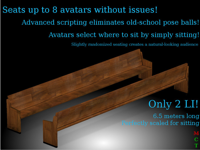 Wooden Church Pew