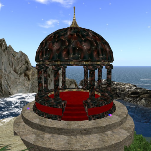 Dark Marble Dance Gazebo