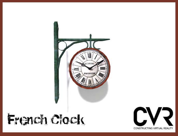 french clock abandoned box