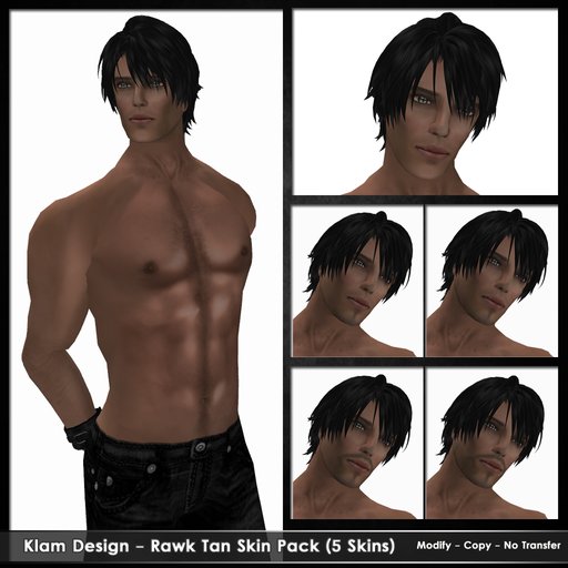Rawk Tan Skin Pack (5 Skins) - Klam Design Promo Week