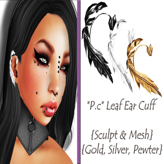 *P.c* Leaf Ear Cuff {Sculpt & Mesh}