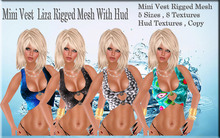 LSR - Mini Vest  Liza Rigged Mesh With Hud
