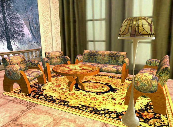 Golden Antique Mesh garn