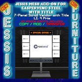 7-Panel Vendor w. Title CV Mesh Add-on Steel Box