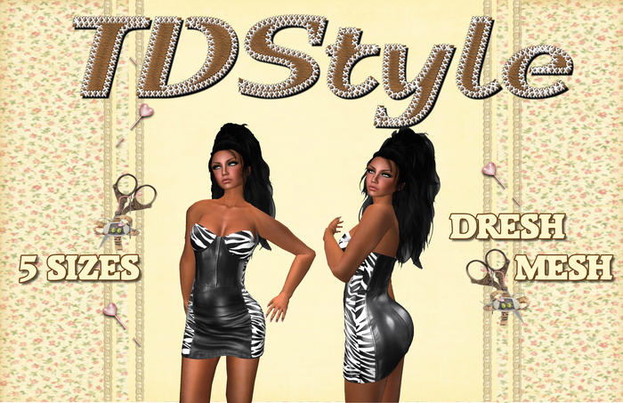 COCO DRESS BLACK CEBRA