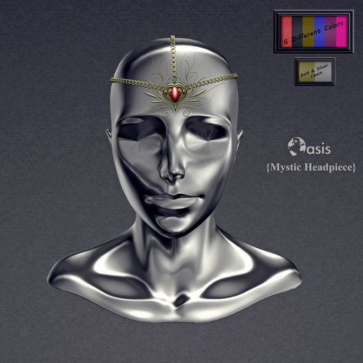 Second Life Marketplace - .O A S I S. Mystic Headpiece/Gold/Silver ...