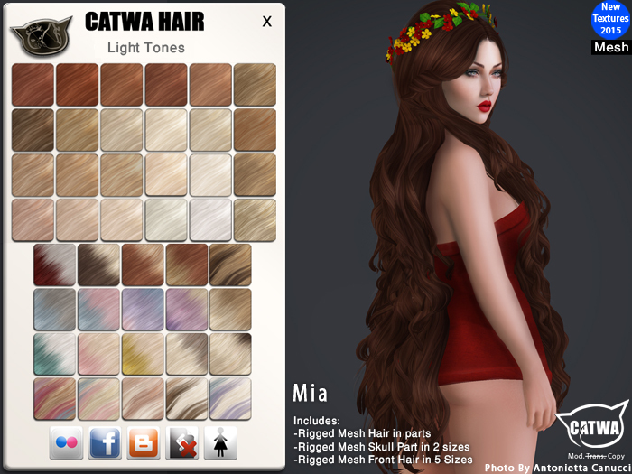 CATWA HAIR Mia [Lights]
