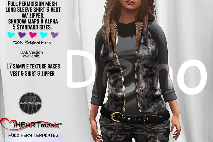 iHm - Long Sleeve & Vest w/ Zipper - Demo