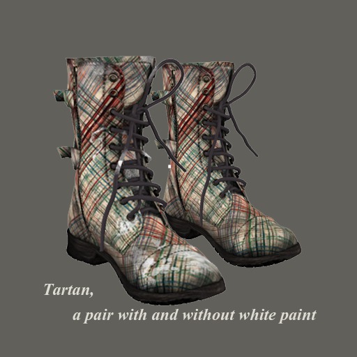 HB Mesh Combat Boots tartan