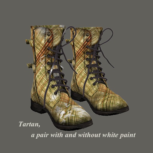 HB Mesh Combat Boots tartan