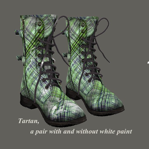 HB Mesh Combat Boots tartan