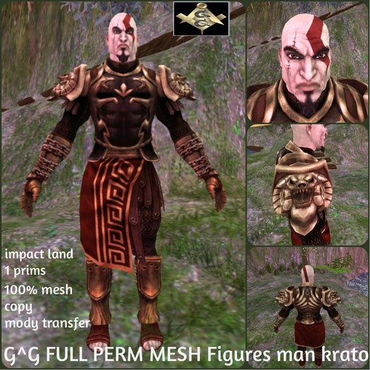 G^G FULL PERM MESH Figures man kratos