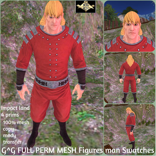 G^G FULL PERM MESH Figures man Swatches