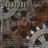 [IG001] 10 Heavy Duty Gears Textures with Alpha Transparency from E&D ENGINEERING