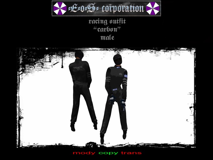 male racing outfit "carbon"