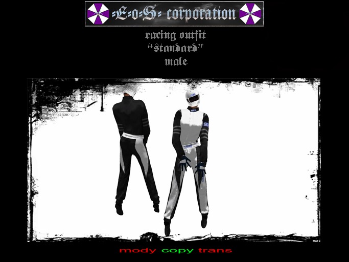 male racing outfit standard