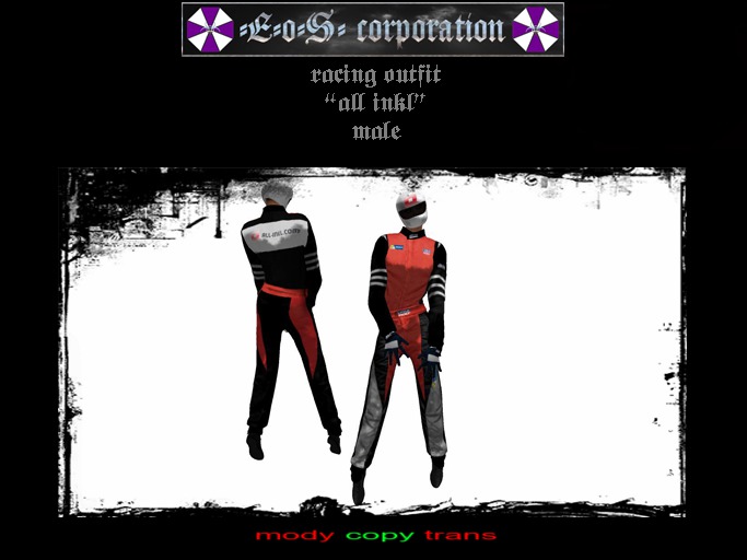 male racing outfit "all inkl"