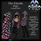 [FPI] Dee Hoodie Pink - Xtra Cute Hoodie with Tank Top, Jeans and a Necklace to the complete outfit.