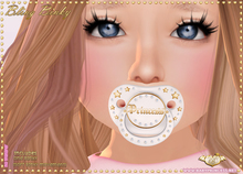 :*BABY*: Bling Binky - Princess - White