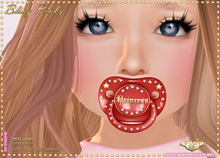 :*BABY*: Bling Binky - Princess - Red