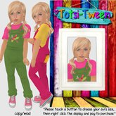 TOTSI-TWEEN Colorful Overall Set  [size 8]