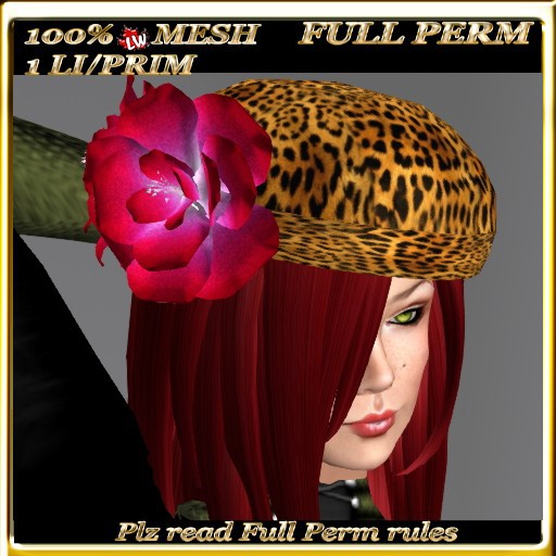 LW_ Beret with Roses - Full perm 3