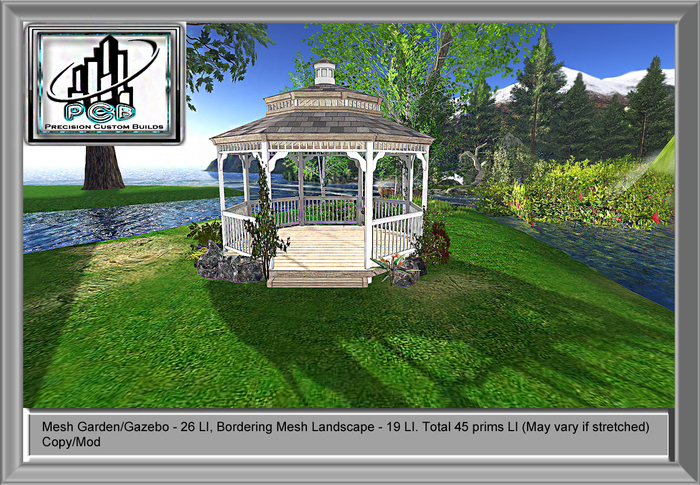 Garden Gazebo - White Wood (Boxed)