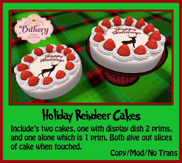 Holiday Reindeer Cake